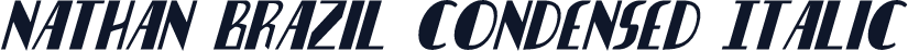 Nathan Brazil Condensed Italic