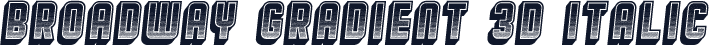 Broadway Gradient 3D Italic