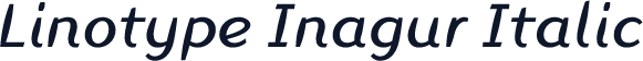 Linotype Inagur Italic