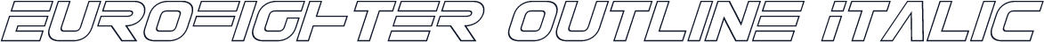 Eurofighter Outline Italic