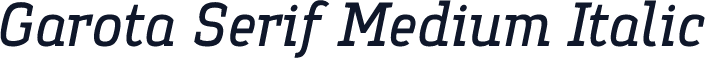 Garota Serif Medium Italic