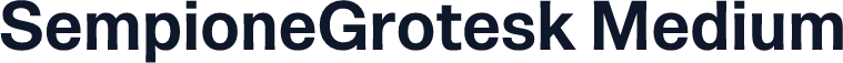 SempioneGrotesk Medium