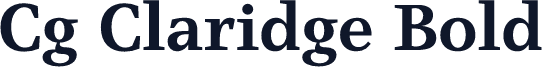Cg Claridge Bold