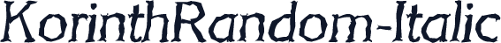 KorinthRandom-Italic