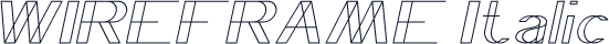 WIREFRAME Italic