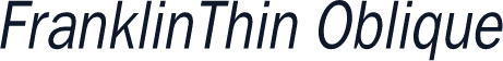 FranklinThin Oblique