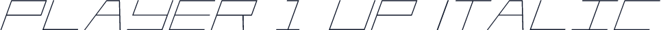 Player 1 Up Italic