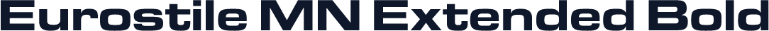 Eurostile MN Extended Bold
