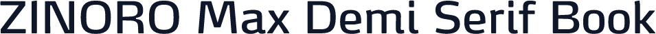 ZINORO Max Demi Serif Book