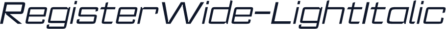 RegisterWide-LightItalic