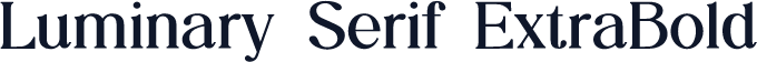 Luminary Serif ExtraBold