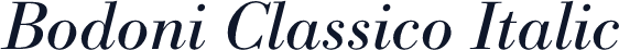 Bodoni Classico Italic