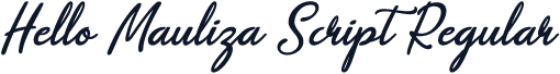 Hello Mauliza Script Regular