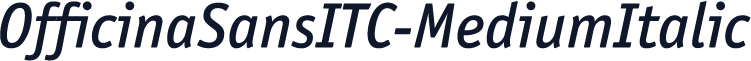 OfficinaSansITC-MediumItalic