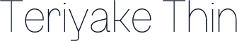 Teriyake Thin