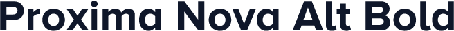 Proxima Nova Alt Bold
