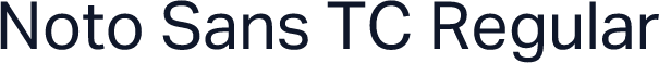 Noto Sans TC Regular
