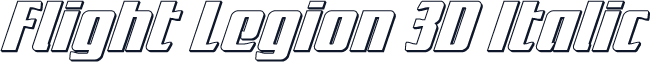 Flight Legion 3D Italic