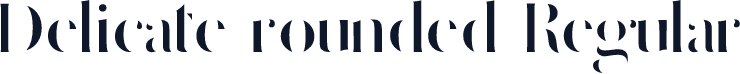 Delicate rounded Regular