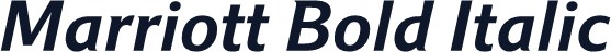 Marriott Bold Italic