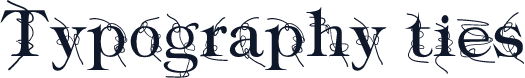 Typography ties