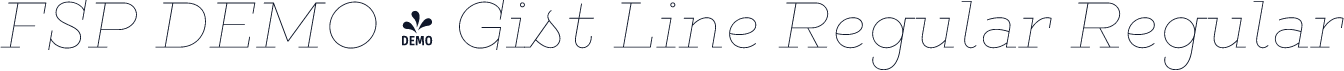 FSP DEMO - Gist Line Regular Regular