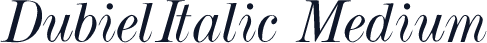 DubielItalic Medium