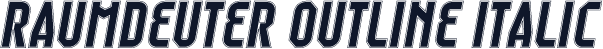 Raumdeuter Outline Italic