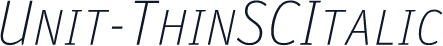 Unit-ThinSCItalic