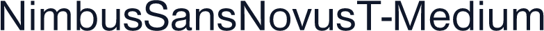 NimbusSansNovusT-Medium