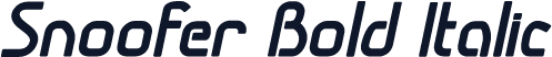 Snoofer Bold Italic