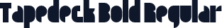 Tapedeck Bold Regular