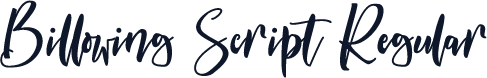 Billowing Script Regular