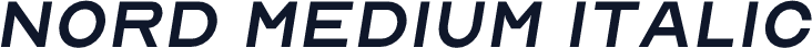 Nord Medium Italic