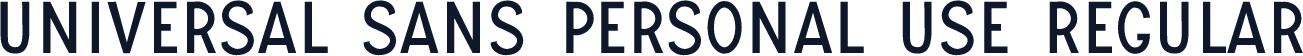 UNIVERSAL SANS PERSONAL USE Regular