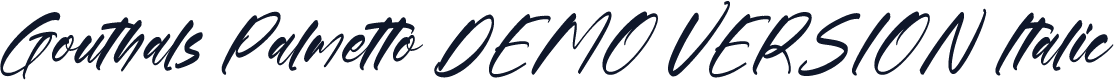 Gouthals Palmetto DEMO VERSION Italic