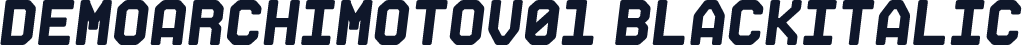 DemoArchimotoV01-BlackItalic