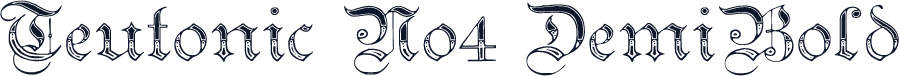 Teutonic No4 DemiBold