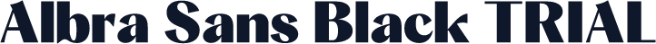 Albra Sans Black TRIAL