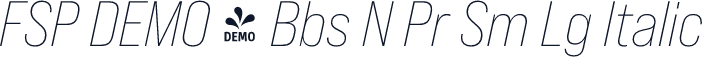 FSP DEMO - Bbs N Pr Sm Lg Italic