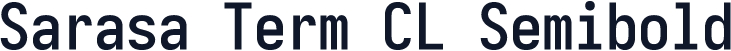 Sarasa Term CL Semibold