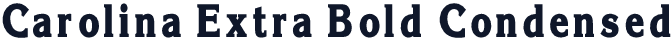 Carolina Extra Bold Condensed