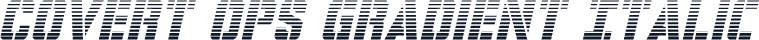 Covert Ops Gradient Italic