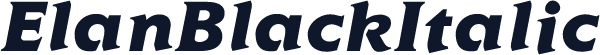 ElanBlackItalic