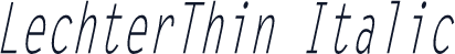 LechterThin Italic