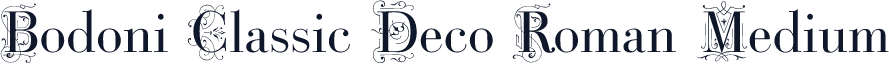 Bodoni Classic Deco Roman Medium