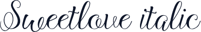 Sweetlove italic