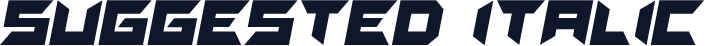 Suggested Italic