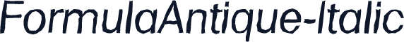 FormulaAntique-Italic