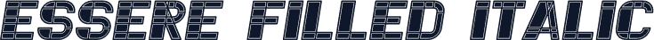 Essere Filled Italic